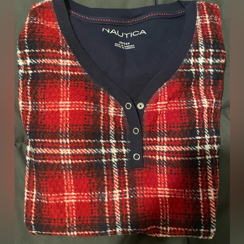 Nautica plaid pajama set